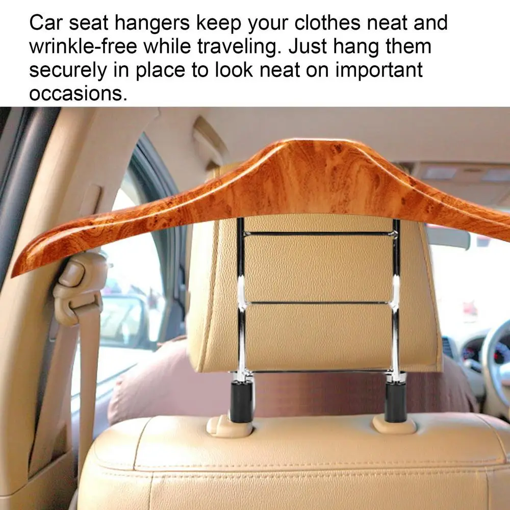 Appendiabiti Auto Acciaio Gancio Per Abiti Auto In Acciaio - Appendiabiti Regolabile Per Viaggi Supporto Sedile Auto