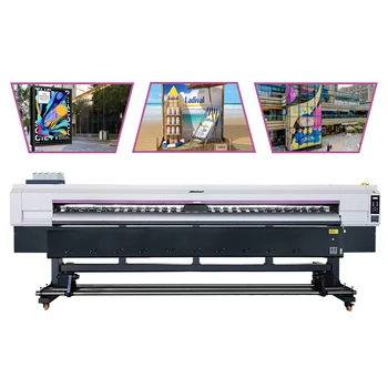 Custom Design I3200 Print Head Large Eco-Solvent Automatic Indoor Inkjet Printer for Flex & Tube Materials