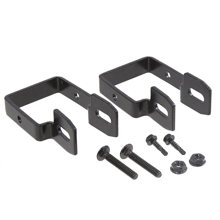 Fence Hardware Metal Square Post Support Fence Post Mounting Bracket High Quality Iron Steel Modern Garden Fence Powder Coated