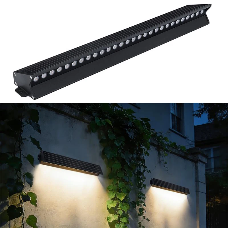 Solar LED Billboard Light Sign 32cm 62cm 92cm Wall Washer Light IP65 Aluminum Outdoor Garden Advertising Lighting Light