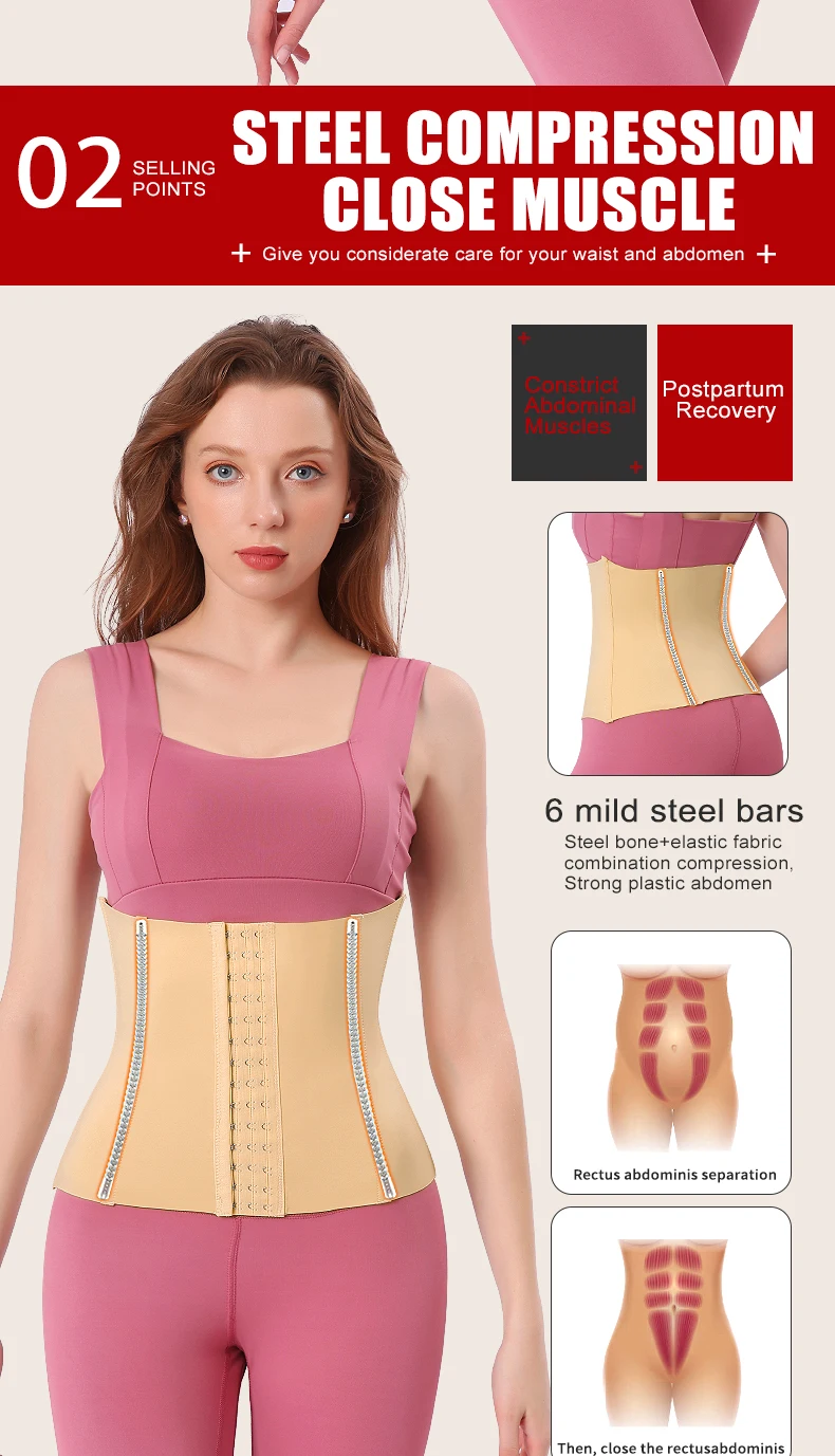 Custom Plus Size  Full Body Women Slimmer Tummy Control Shapewear Corsets Belt Waist Trainer Shaper Corset for Women factory