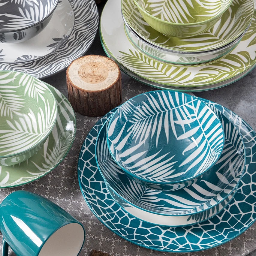 Porcelana Vajilla Cebra Nuevo Animal Leopardo Cebra Patrón De