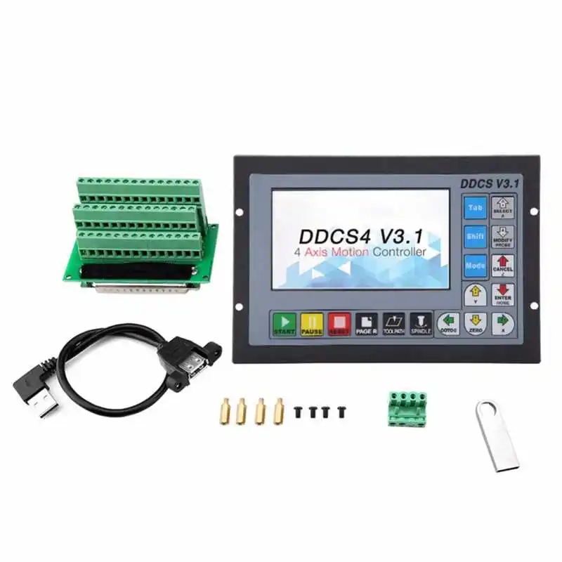 DDCS V3.1 V4.1 3/4 Axis CNC Standalone Offline Motion Controller