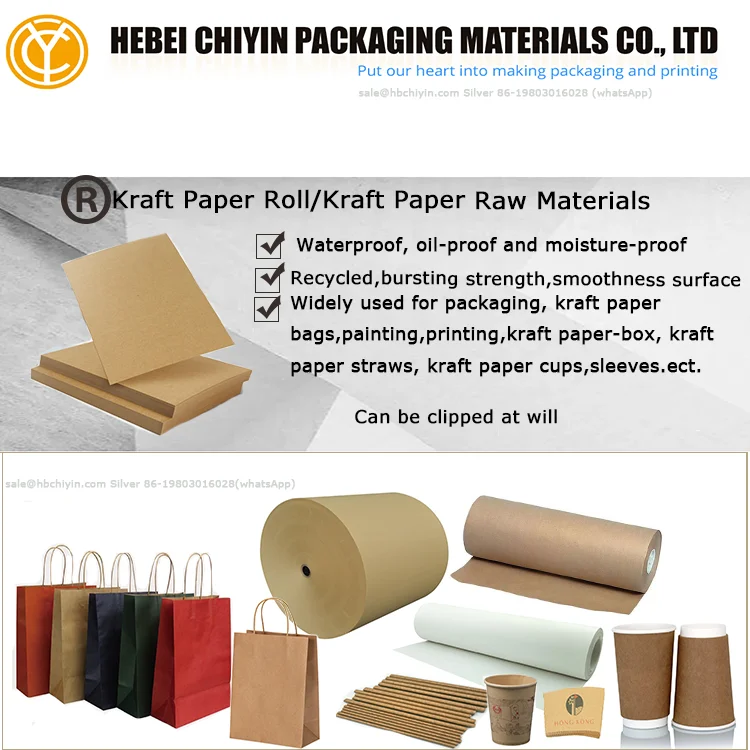 Export Customized Brown Kraft Paper Roll With Cheap Price High Quality ...