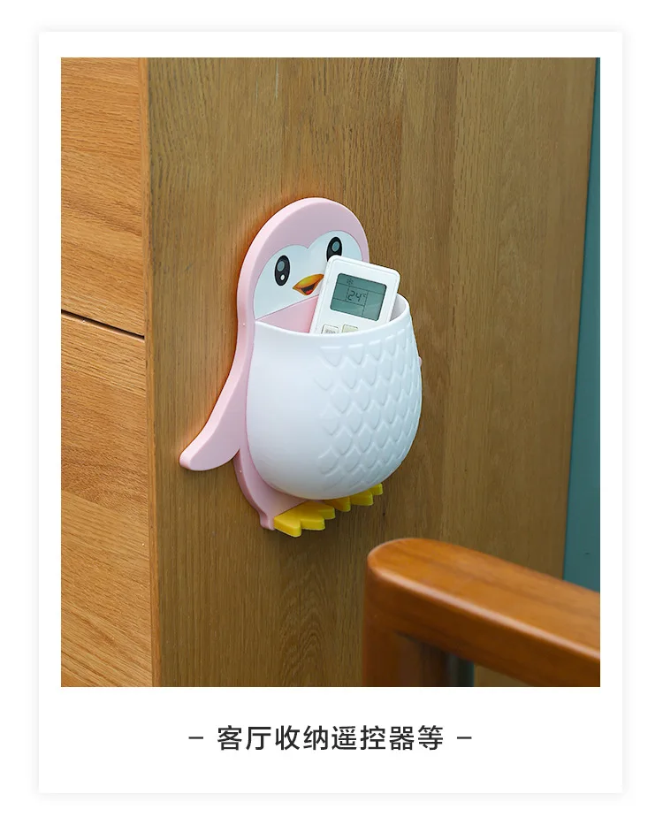 2023 Bathroom Organizer Towel Rack Wall Mounted Penguin Drainage Bathroom Organizer Wall Mount