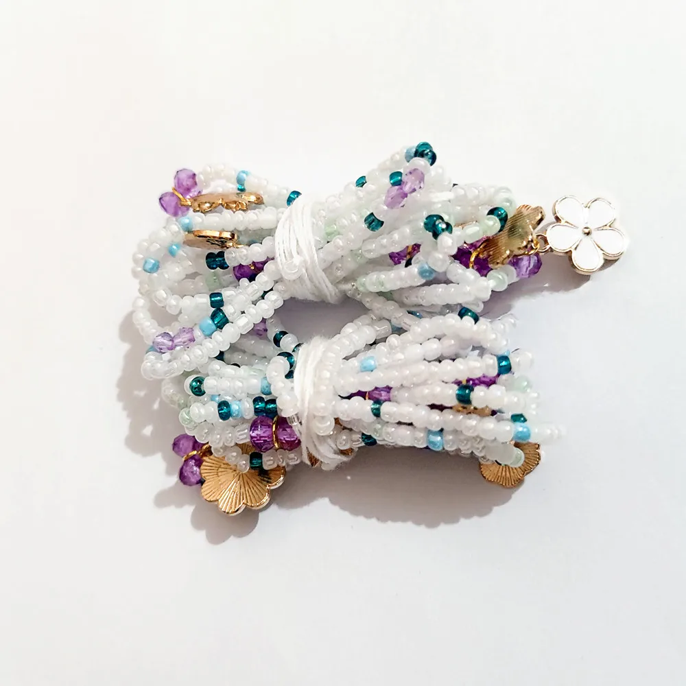 Wholesale Waist Beads extra Large Cotton Lace up Body Chain Belt Alloy  Amulet Corset Beads