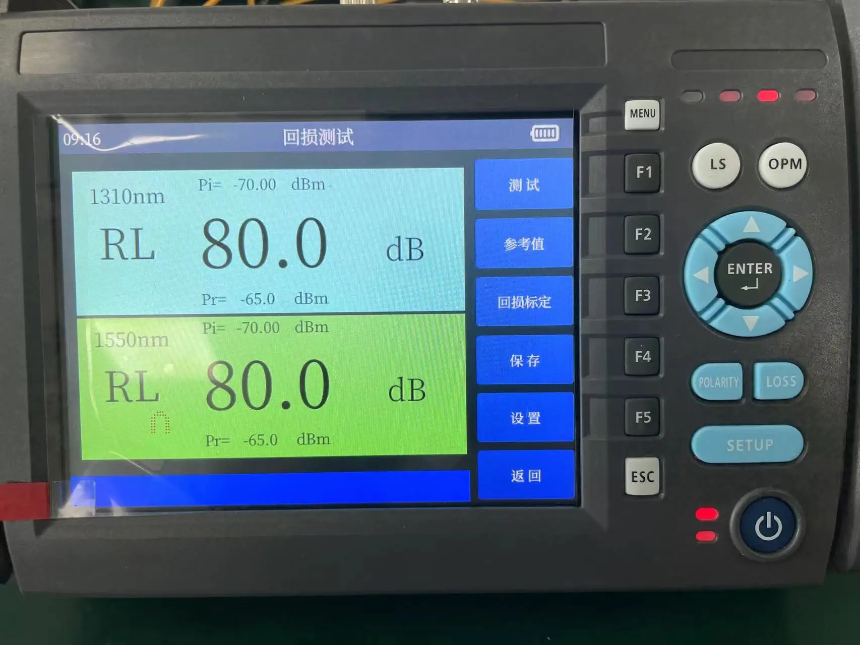 Fiber Optic Insertion Loss Return Loss Integrated Tester With Optical