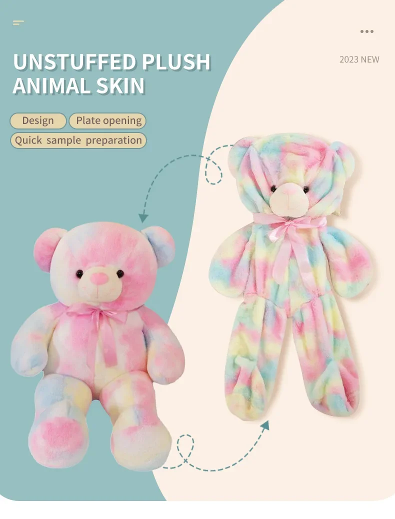 CustomPlushMaker Wholesale Custom Stuffed Animal Toys Giant Soft Teddy Bear Toys, Unstuffed Plush Animal Skins:unstuffed plush animal skin