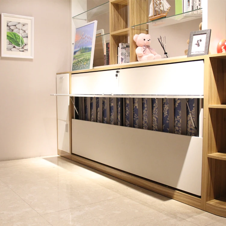 Hidden Murphy Bed Mechanism Manual Horizontal Folding Space Saving Murphy Wall Bed Hardware Kit
