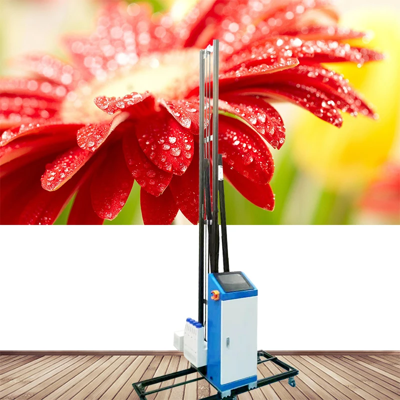 Automatic 3D 5D Effect Vertical Mural Wall Inkjet Printer Direct to Painting Glass Ceramic Tile Indoor Outdoor Printing Machine