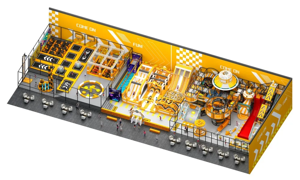 Feelkids Indoor PE Board & Galvanized Pipe Multi-Play Activity Center for Playroom >1000kg Capacity >15 Users supplier