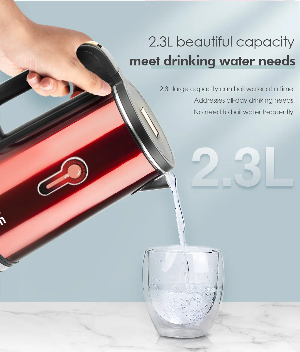 Cb Ce 2.3l European Standard Onepiece Stainless Steel Kettle Antidry