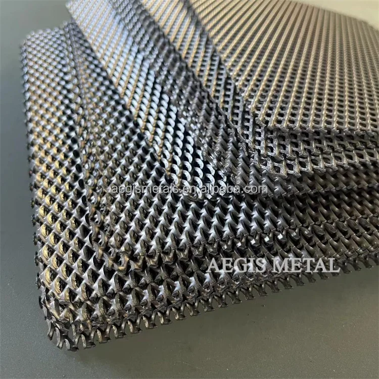 Flattened Rhombic Opening Titanium Expanded Metal Mesh Sheet Buy