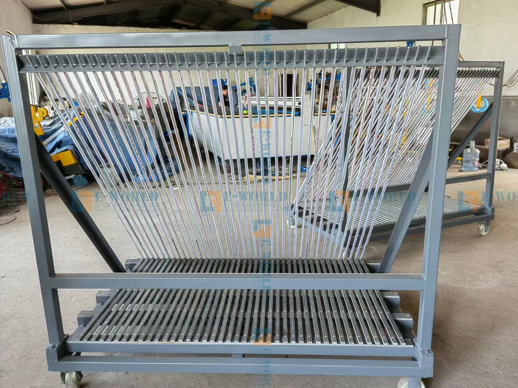 Factory Customize Harp Rack Glass Trolley Glass Storage Rack Used for Insulated Glass