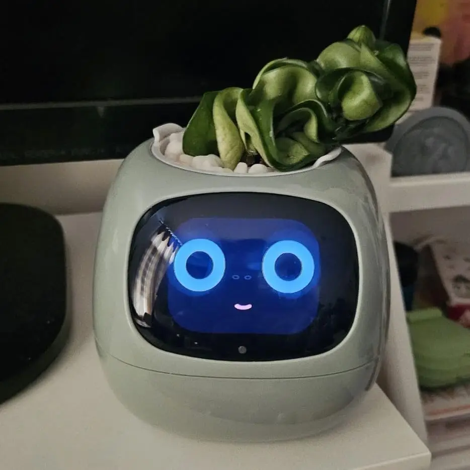Pot De Fleur Connecté Pot De Fleurs Intelligent Avec Intelligence Artificielle User Inage Amusant Avec Emojis User Iniere Ai Pour Salon Installation De Bureau Soignee Cadeau Pot Connecté