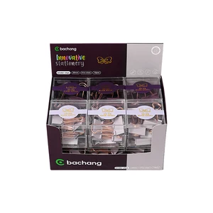 Eco-Friendly Office Stationery Large Metal Modern Popular Square Spring 2.8cm Long Tail Binder Clip Gold Color for School