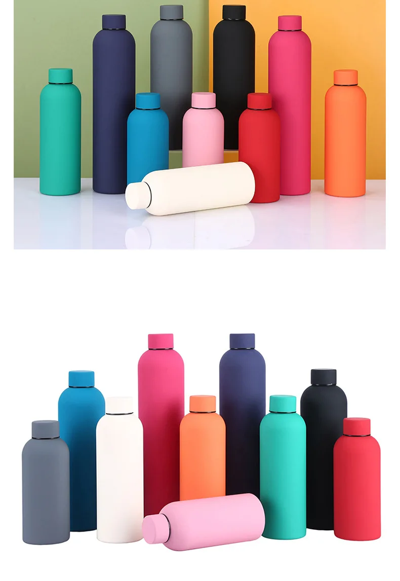 Customized Color Logo Reusable Gym Sport Matte Bottle Sublimation ...