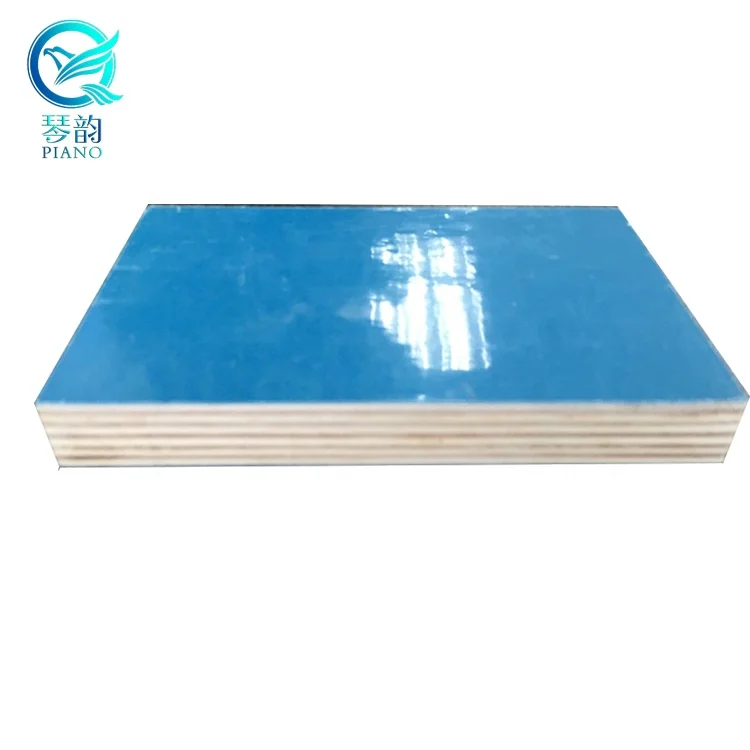 18mm 4x8 Green Yellow Blue Colour pp Plastic Laminated Film Faced Plywood Sheet for Construction / En314-2 Standard