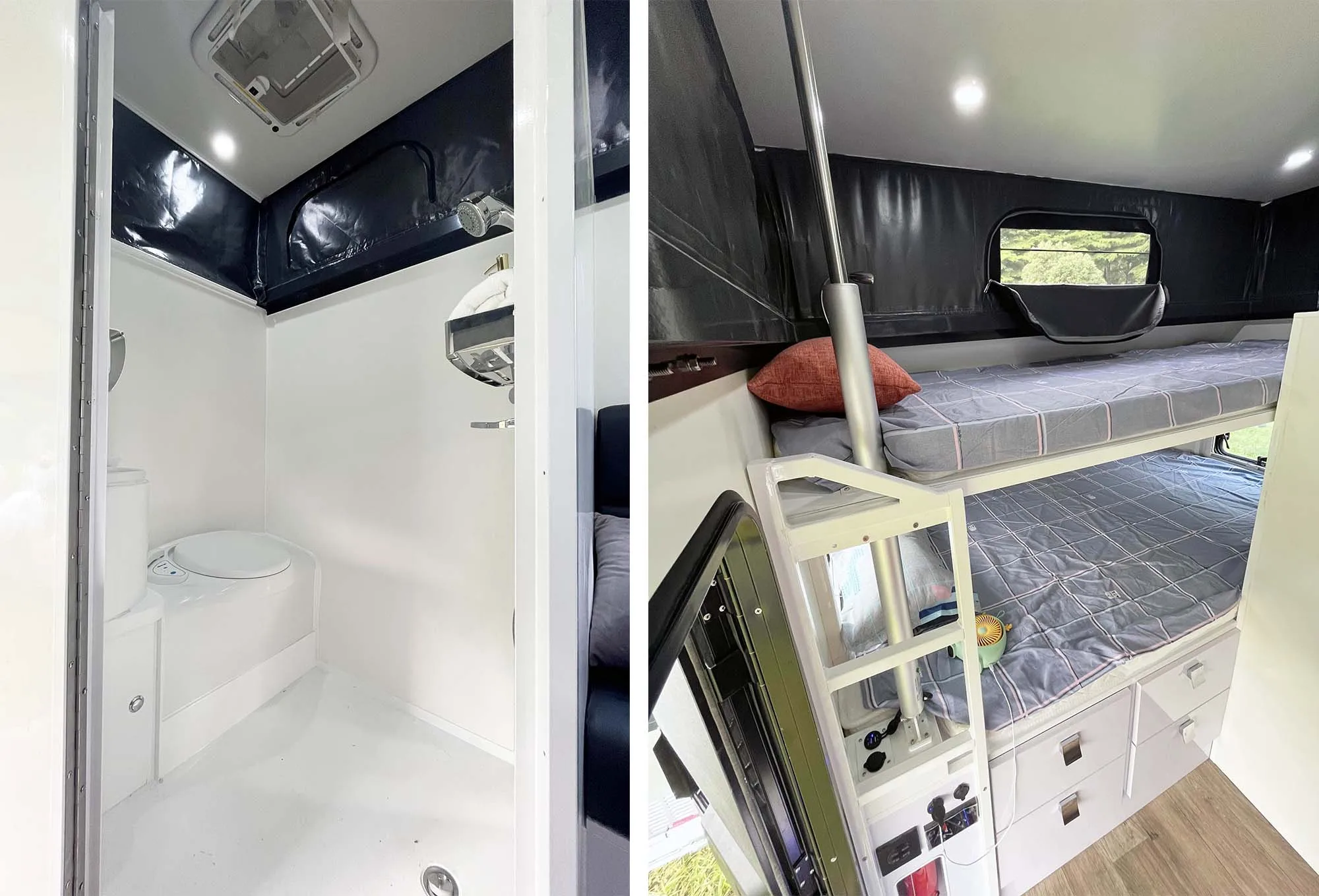 Manley 2021 Poptop Caravan Hybrid Camper Trailer Caravan With Shower