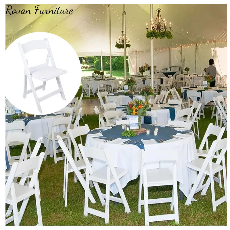 RTS TOP High Quality Plastic Folding Chair for Wedding Event Party Use