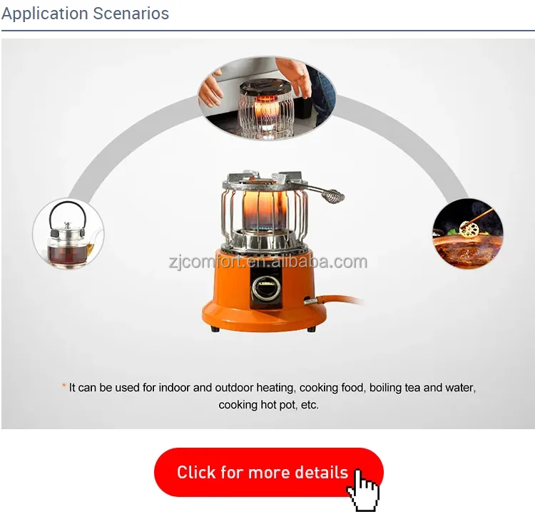 Wildcamp Portable Small Ocarina Camping Lpg Gas Cylinder Tent Heaters