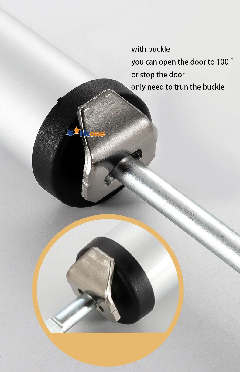 Hoone Aluminum Alloy Adjustable Speed Buffer Auto Door Closers 35kg