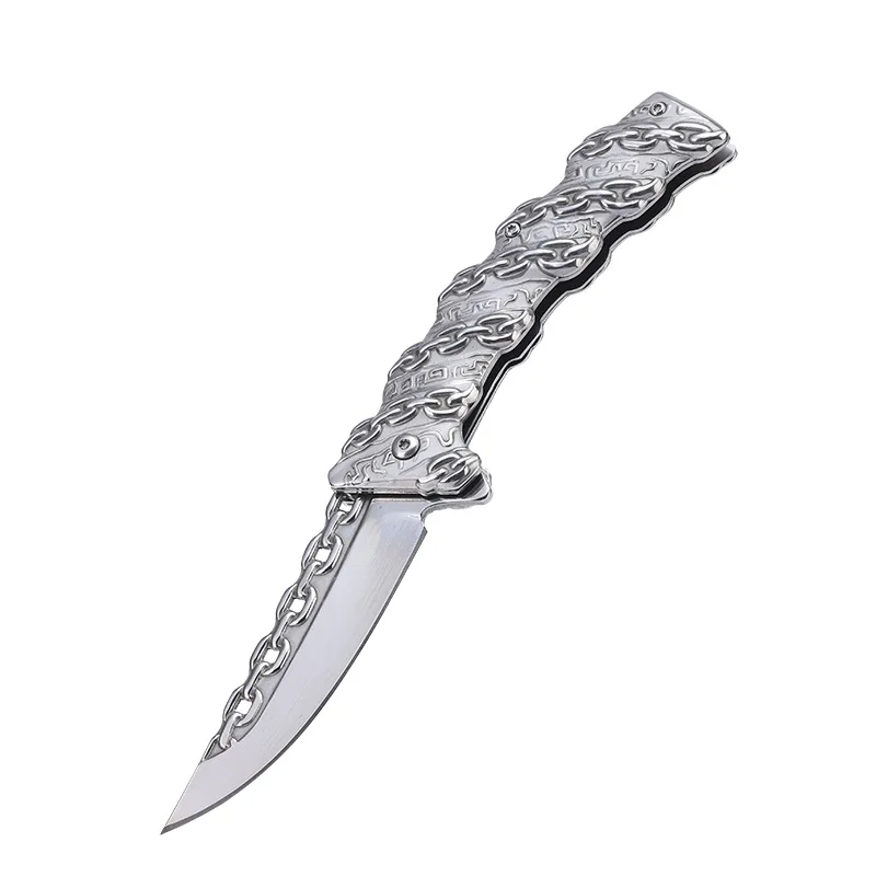 LC Mini Box Cutter Hunting Camping Survival Folding Knife Browning Pocket Knife Combat Self Defense Outdoor Gift Knife