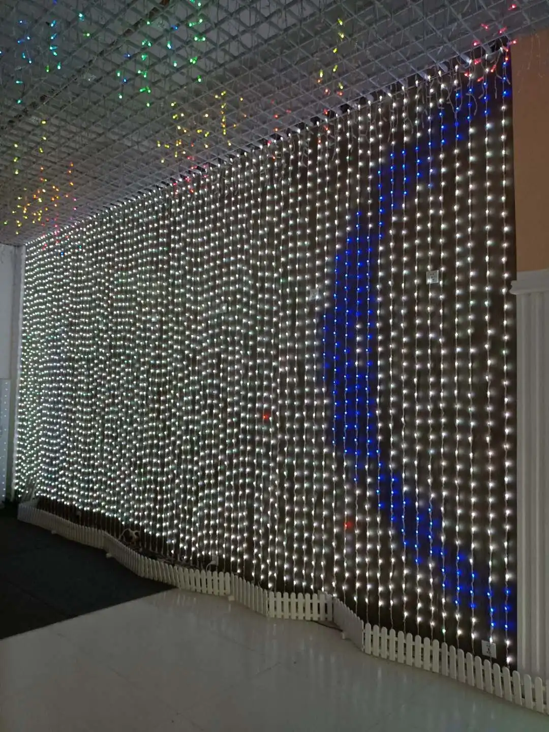 DIY DMX 512 Animated RGB Programable Curtain Light Led Smart Christmas Lights
