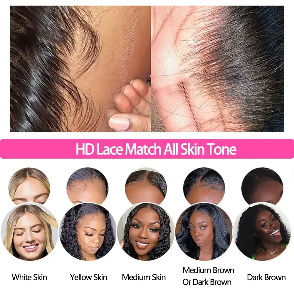 13x4 HD Lace Frontal Closure 14 Inch Straight Human Hair Ear to Ear Pre Plucked 1B Black_voghion.com