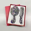 Vintage Metal Mirror Comb Set 4
