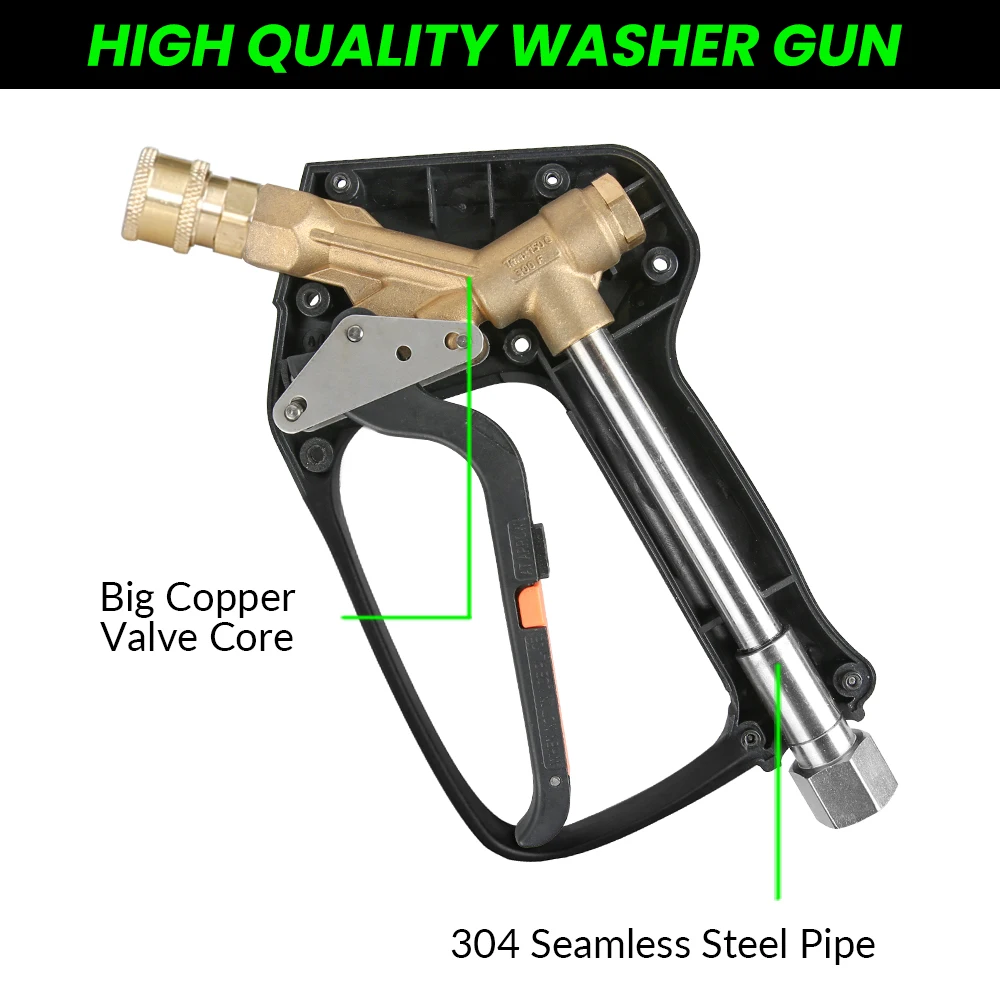SPS 5000psi 350bar High Pressure Jet Water Spray Gun Car Washing Spray Gun Pressure Washer Gun
