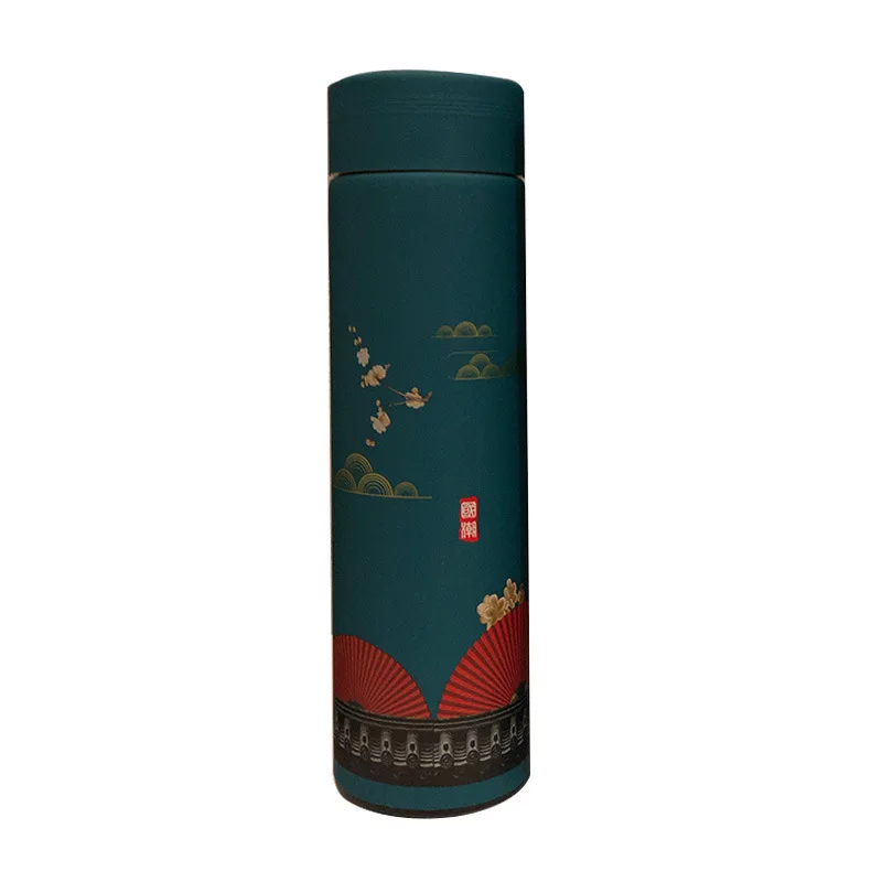 500ml Creative Chinese Style Retro Thermos Cup Men And Women Students  Stainless Steel Literary Vacuum Flasks Water Bottle - Buy Insulated Vacuum