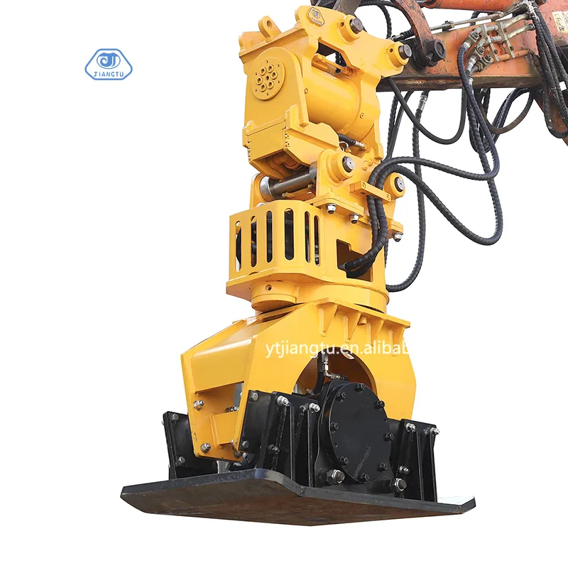 Plate Compactor Vibrating Rubber Dampers 20 Ton Excavator Compactor Earth