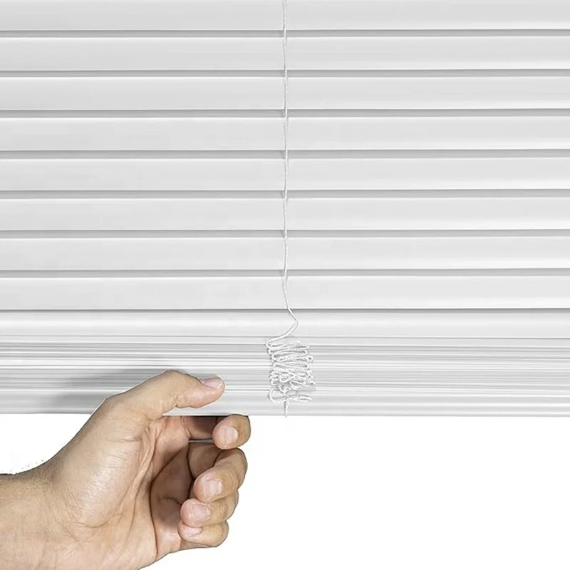 Smart Motorized Wooden Window Blinds Shades Shutters Faux Wood Blinds Curtains Remote Roller Venetian Blind