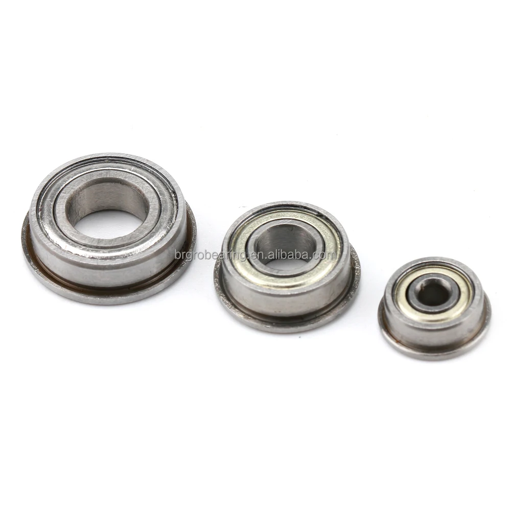 5x13x4 mm Precision Miniature Ball Bearing F695 ZZ Flange Deep Groove ...