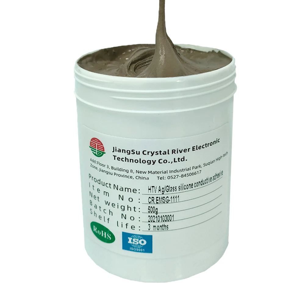 Htv Conductive Glue Ag/glass Conductive Adhesive Powder Conductive Silicone