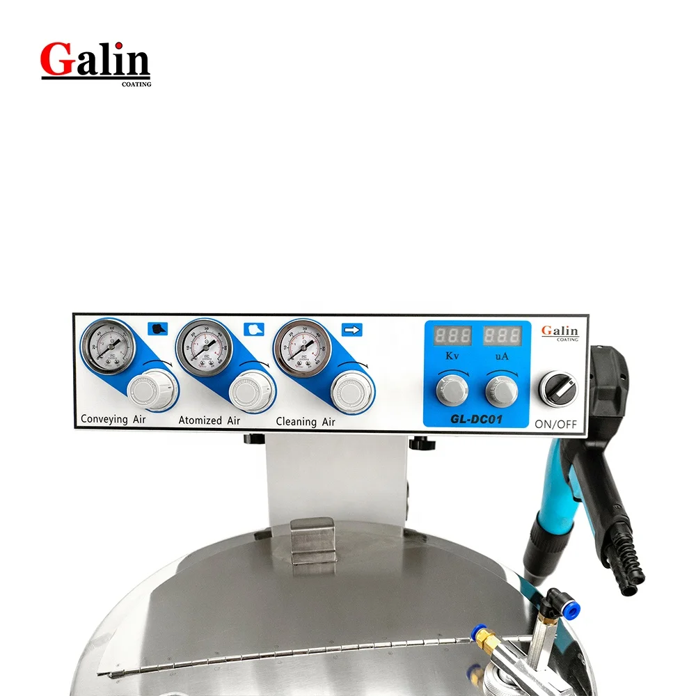 Galin DC01 New Efficiency Powder Coating Machine With Powder Spraying Gun