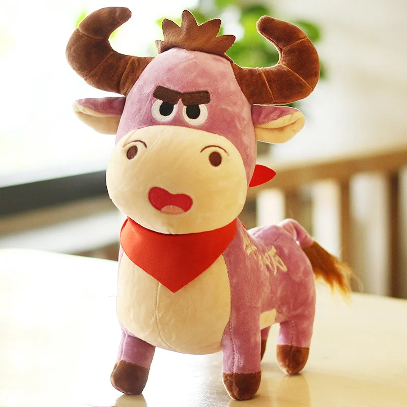 Custom-Cute-Red-Bull-Plush-