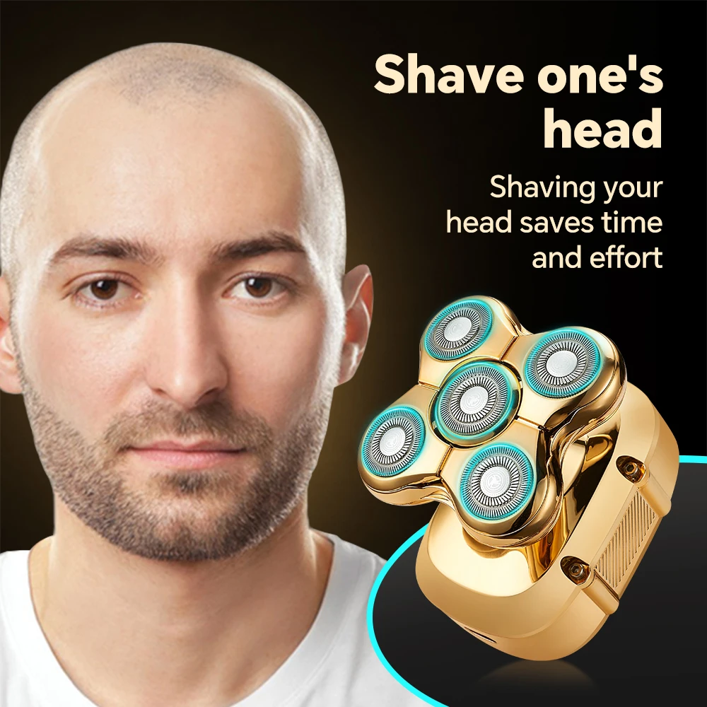 Five Blade Full Body Washing Electric Shaver Self-Shaving Divine Tool for Head Shaving Special Machine Head Shaving Shaver factory