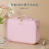 Large size [light pink] full-screen mirror with LED light ring