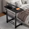 Simple bedside table black frame 80*40 carbon fiber