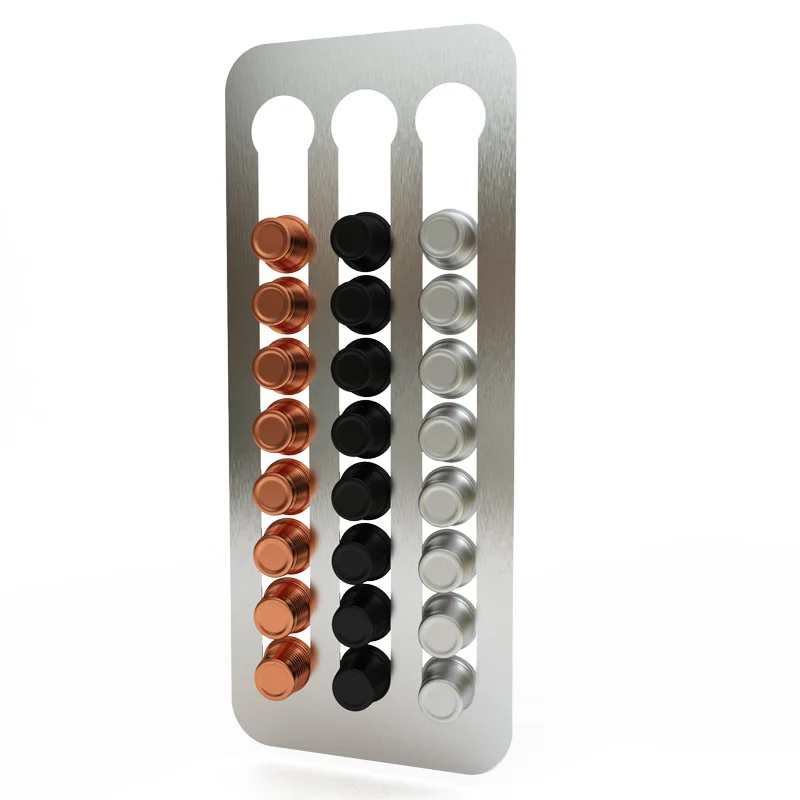Withered Blodig beundring Source Wall Mounted Magnetic Stainless Steel Tassimo K-cup Dolce Gusto Nespresso  Capsules Vertuo Storage Pod Rack Stand Capsule Holder on m.alibaba.com