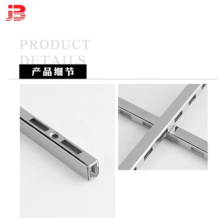 JINBIN Metal Upright Post /A Column Slotted Channel  for Hanging Brackets/Hooks