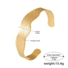 Gold Textured Cuff Bracelet