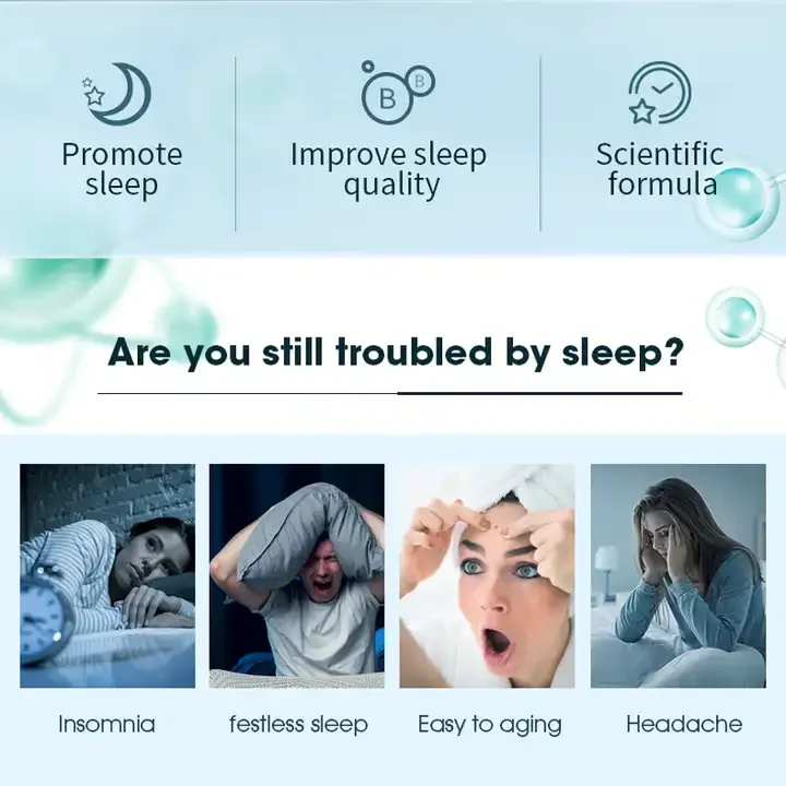 MQ Hot Selling Melatonin Calming Herbals Insomnia Sleep Aid Insomnia Patch Sleep Plaster