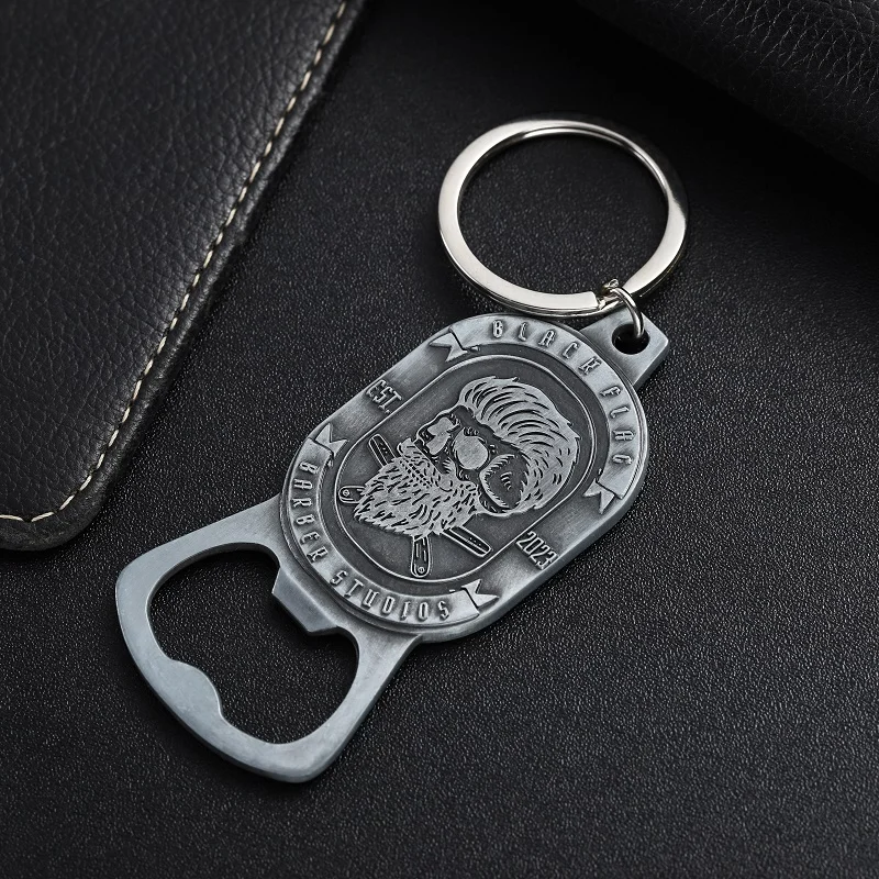 فتاحة زجاجات بيرة سلسلة مفاتيح بالجملة معدن رخيص مغناطيسي فتاحة نبيذ حامل مفاتيح مينا ناعمة فتاحة زجاجات مخصصة سلسلة مفاتيح 4