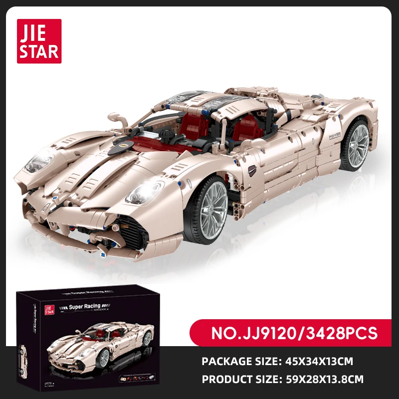 Jie Star JJ9210 1:8 Scale Car Building Block Set - LEGO