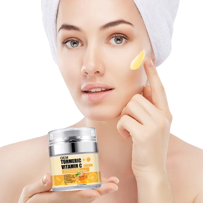 Custom Best Without Side Effects Turmeric Vitamin C Moisturising Anti Wrinkle Face Cream Lotion