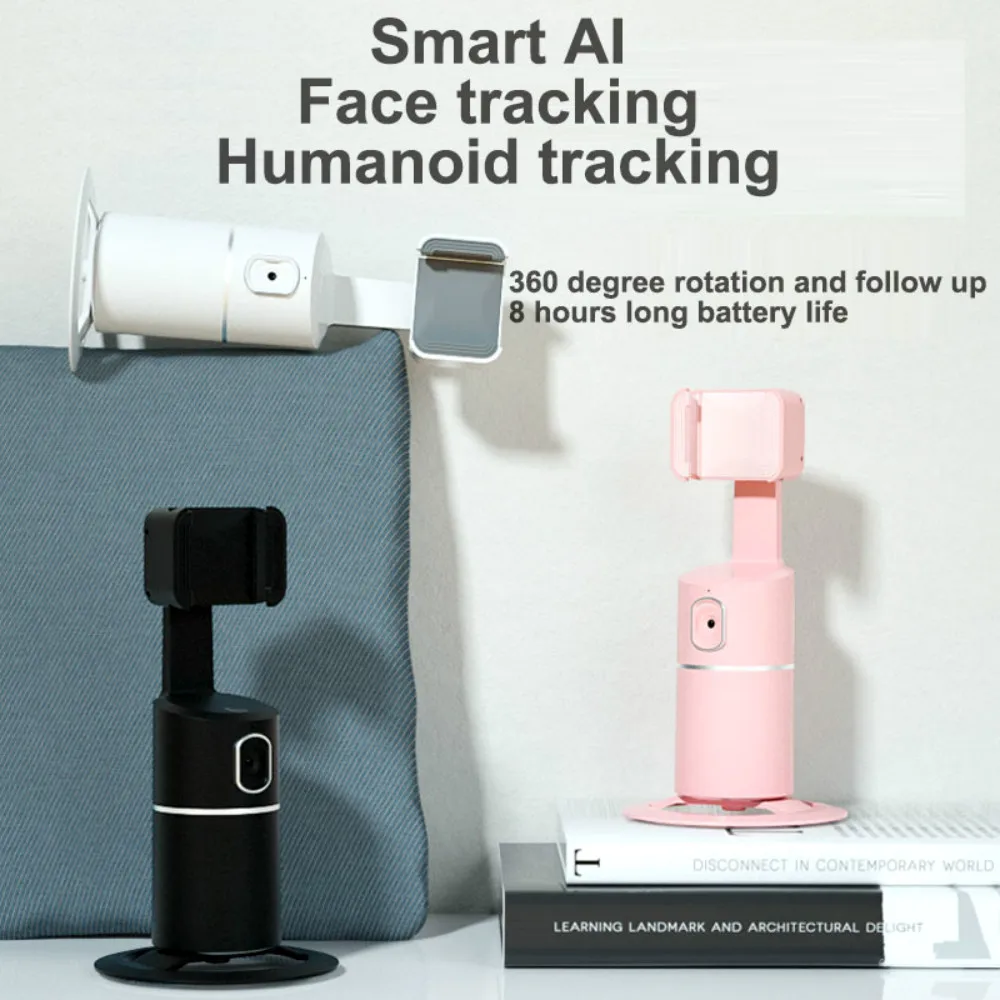 Face Tracking Holder Foldable Automatic Smart Selfie Stick Tripod 360 Rotating Face Object Tracking Support Cell Phone Holder