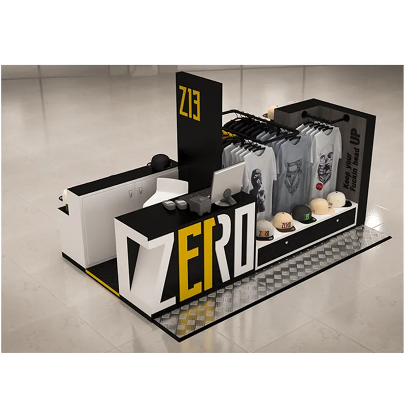 Hot Selling Retail Kiosk for T-shirt Kiosk Hat Display Stand for Clothing  Display Cabinet in Recent Year in Shopoing Mall